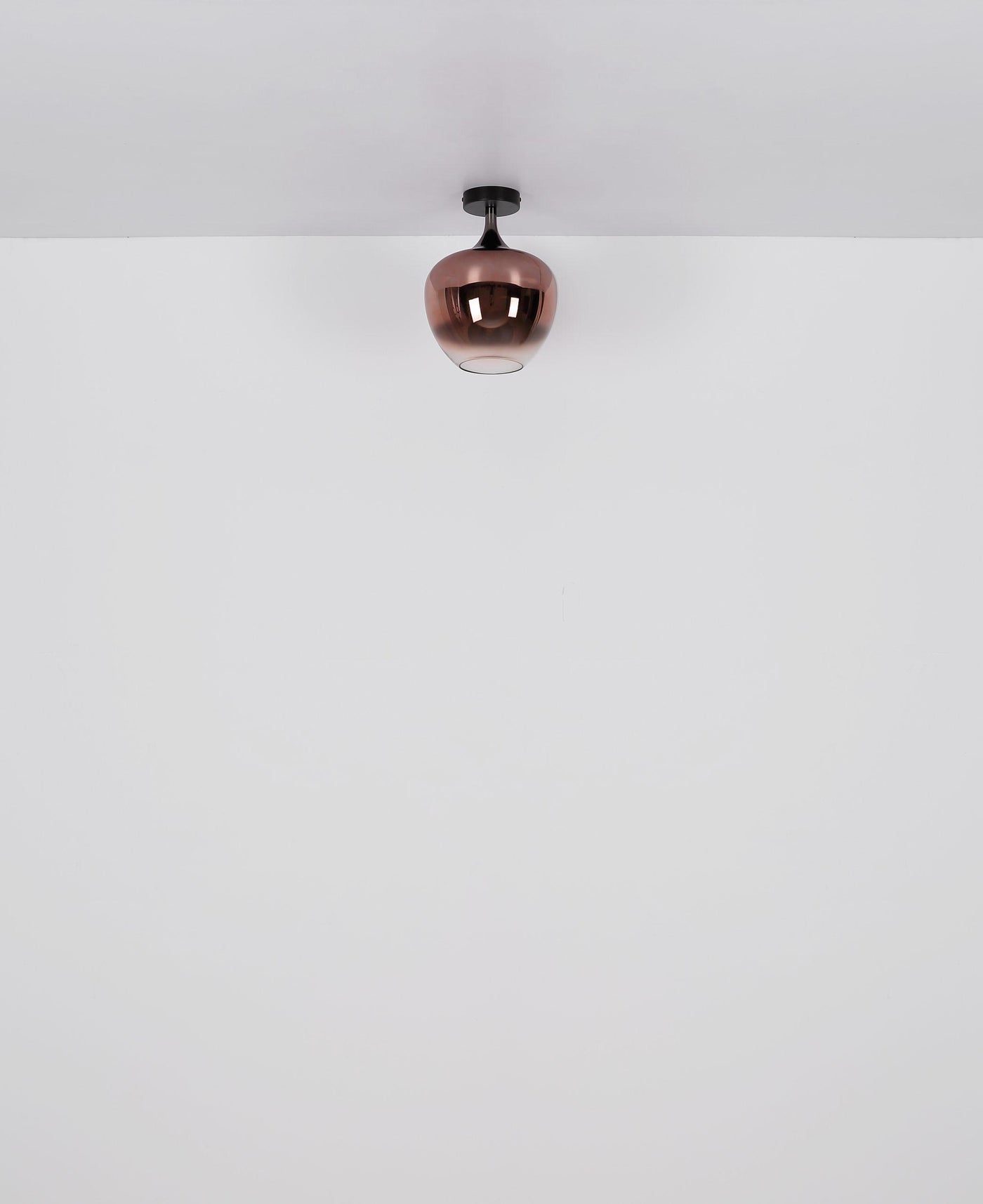 Globo Maxy Copper Glass Arched Floor Lamp