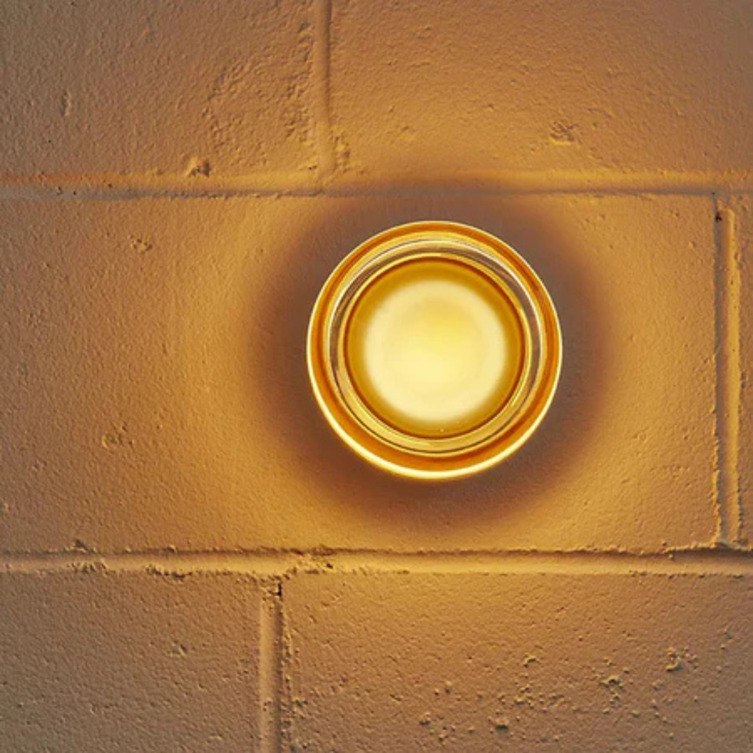 Wall Sconce – Glass and Iron, Scandinavian Design for the Living Room or Bedroom