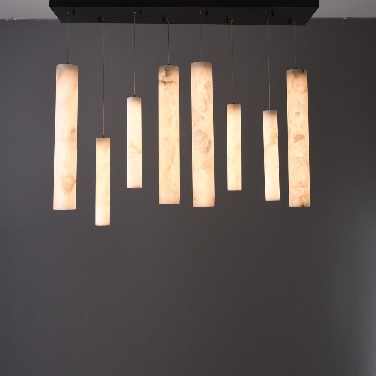 Gusg Alabaster Chandelier 8 lights 59"