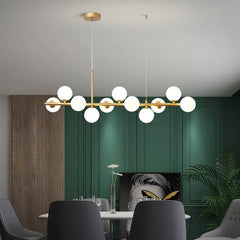 Nordic Globe Pendant Light – Modern Metal & Glass Style