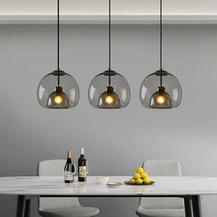Hand-Blown Glass Pendant Light – Modern Art Deco Style