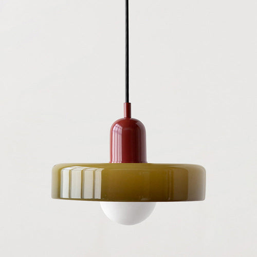 Coloured Glass Minimalist Pendant Light – Nordic Design