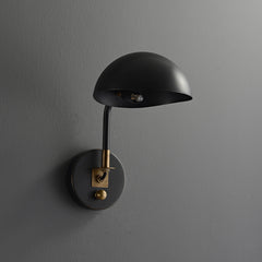 Zack Dome Wall Sconce with Switch