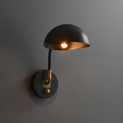 Zack Dome Wall Sconce with Switch