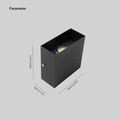 Nexu Modern Adjustable Square Outdoor Wall Lamp LED - Neutralighting