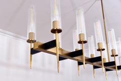 Aicken 10 Lights Chandelier Brass