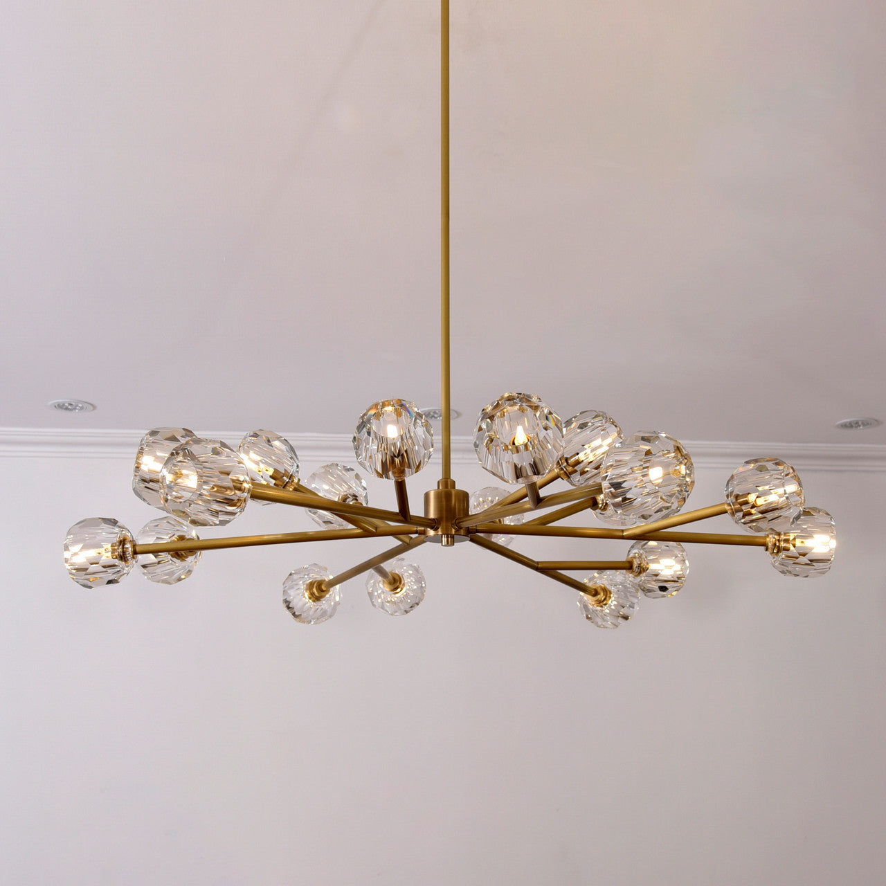 Balle Be Crystal Round 18-Light Chandelier 60"