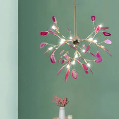 Aria Agate Creative Colourful Chandelier Bedroom/Living Room - Neutralighting