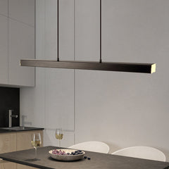 Thala Modern Linear Metal LED Pendant Light Black/Brown - Neutralighting