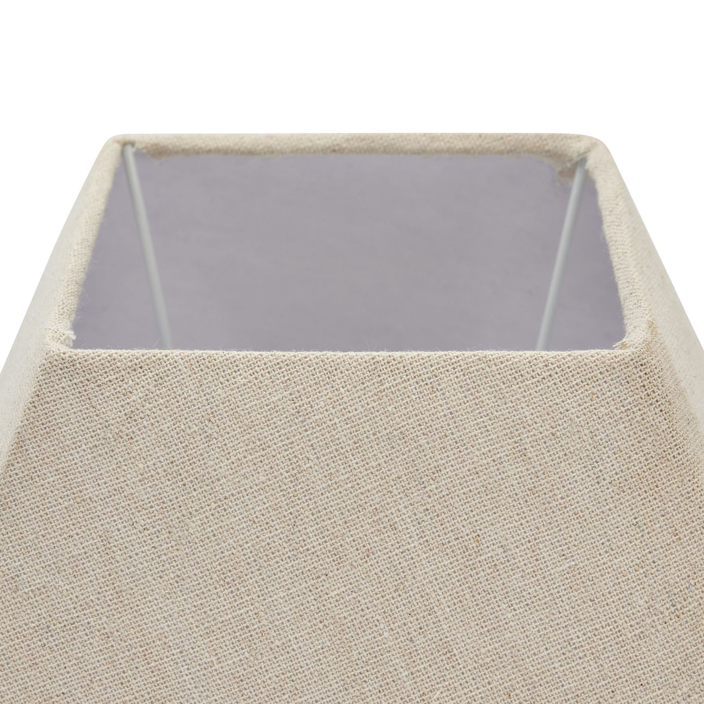 close up image of fluted washed wood table lamp with linen shade
