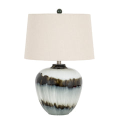 Midnight Shadows Squat Table Lamp in Black