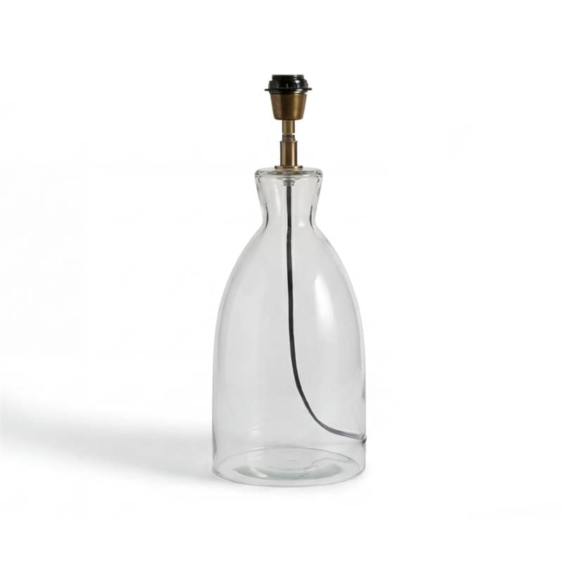 Aldsworth 35cm Glass Table Lamp - Gold & Clear Glass