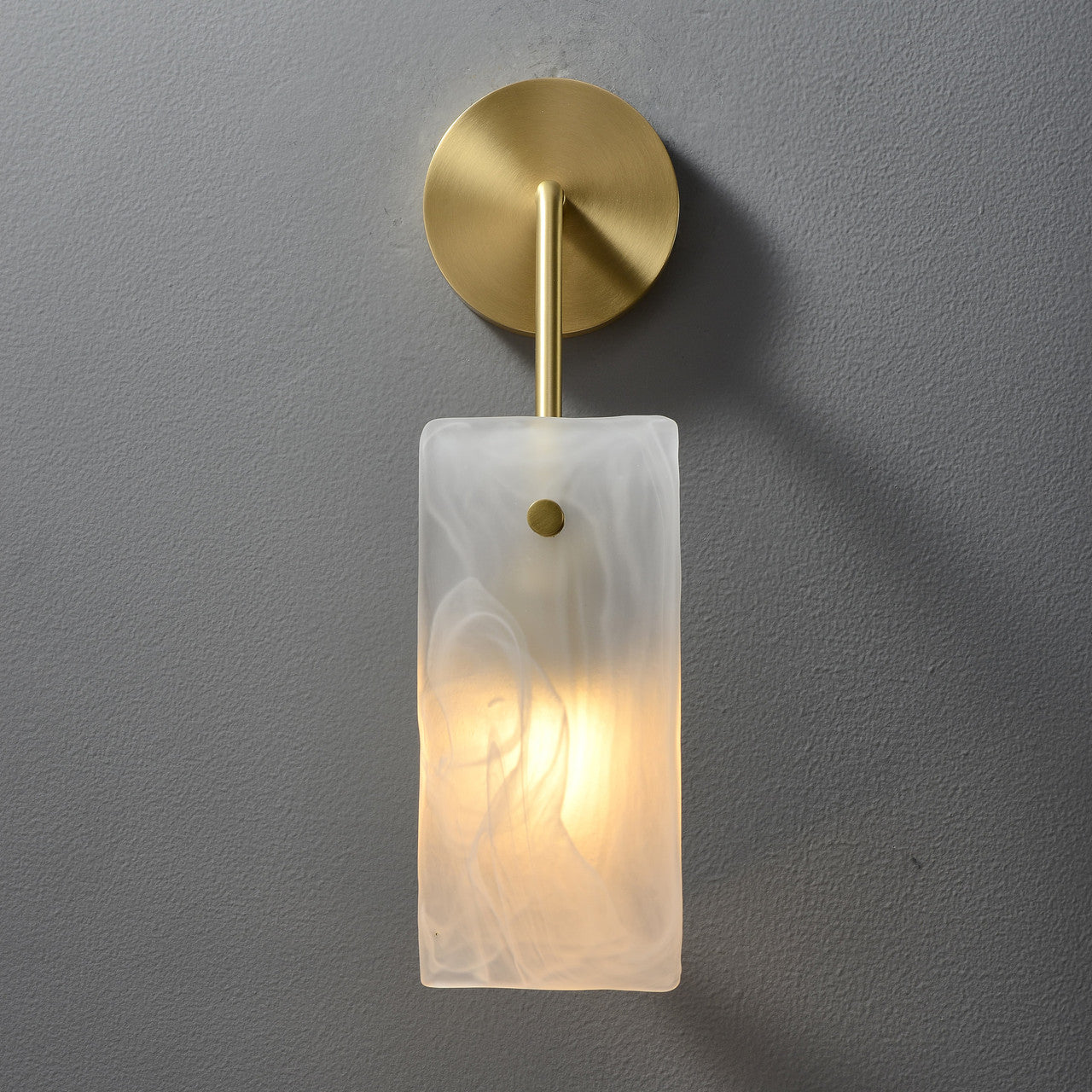 Sculptural Glass Wall Light