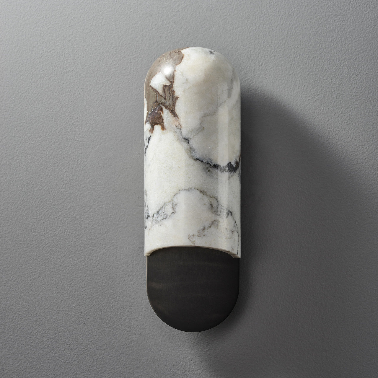Marble Capsule Wall Sconce Black