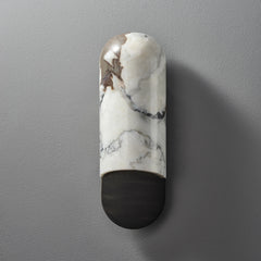 Marble Capsule Wall Sconce Black