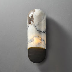 Marble Capsule Wall Sconce Black
