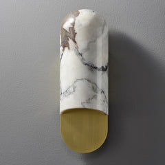 Marble Capsule Wall Sconce Gold