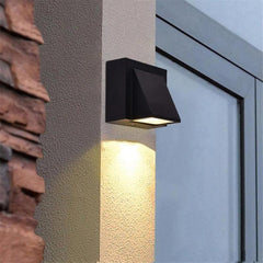 Vexto Modern Black Metal LED Outdoor Wall Lamp - Neutralighting