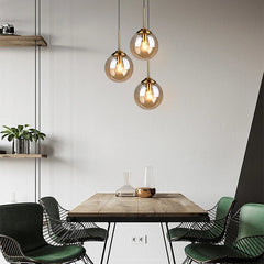 Modern Glass & Metal Pendant Light – Nordic Luxury Design