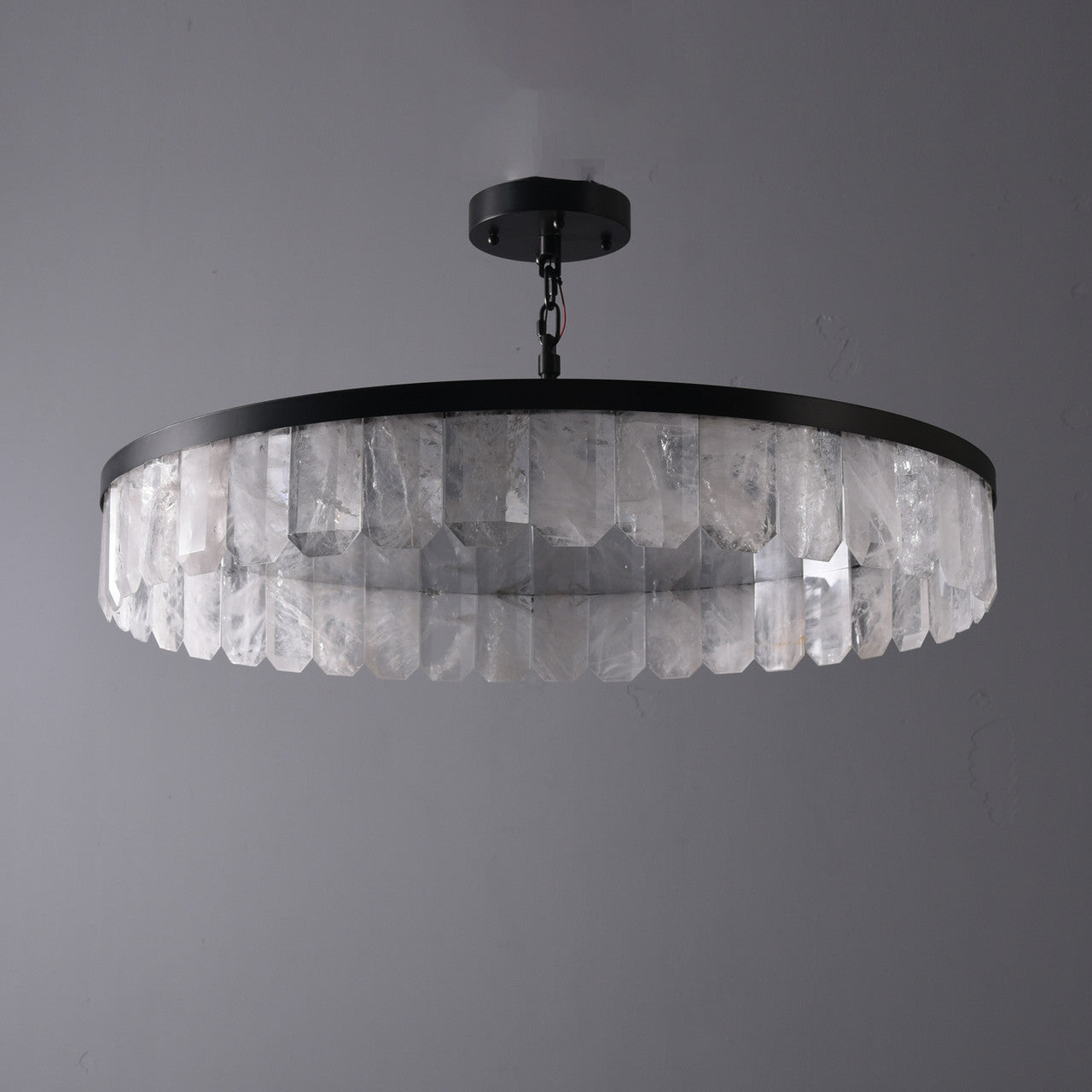 Rolande Rock Crystal Pendant 32.7"
