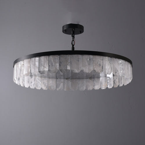 Rolande Rock Crystal Pendant 32.7"