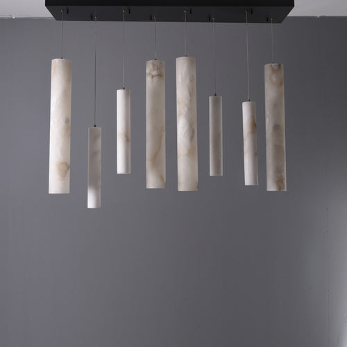 Gusg Alabaster Chandelier 8 lights 59"