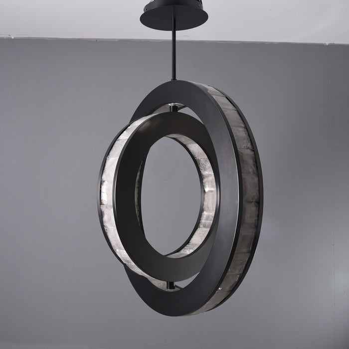 Clayten Rock Crystal Pendant Bronze