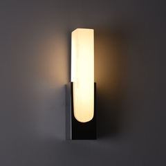 Nimbus Alabaster Brass Wall Sconce
