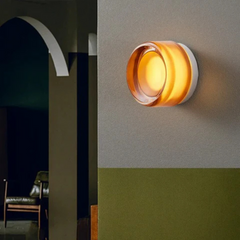 Wall Sconce – Glass and Iron, Scandinavian Design for the Living Room or Bedroom