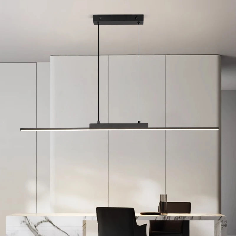 Modern Dimmable Long LED Pendant Light