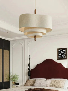 Japanese Wabi-Sabi Fabric Pendant Light – Zen & Medieval Style