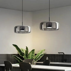 Hand-Blown Glass Pendant Light – Modern Nordic Style