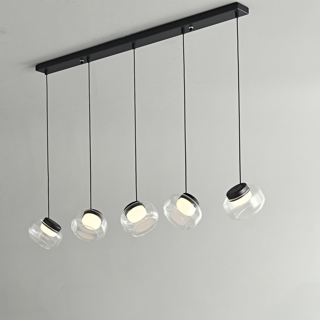Ava Alabaster Linear Pendant 5 Lights