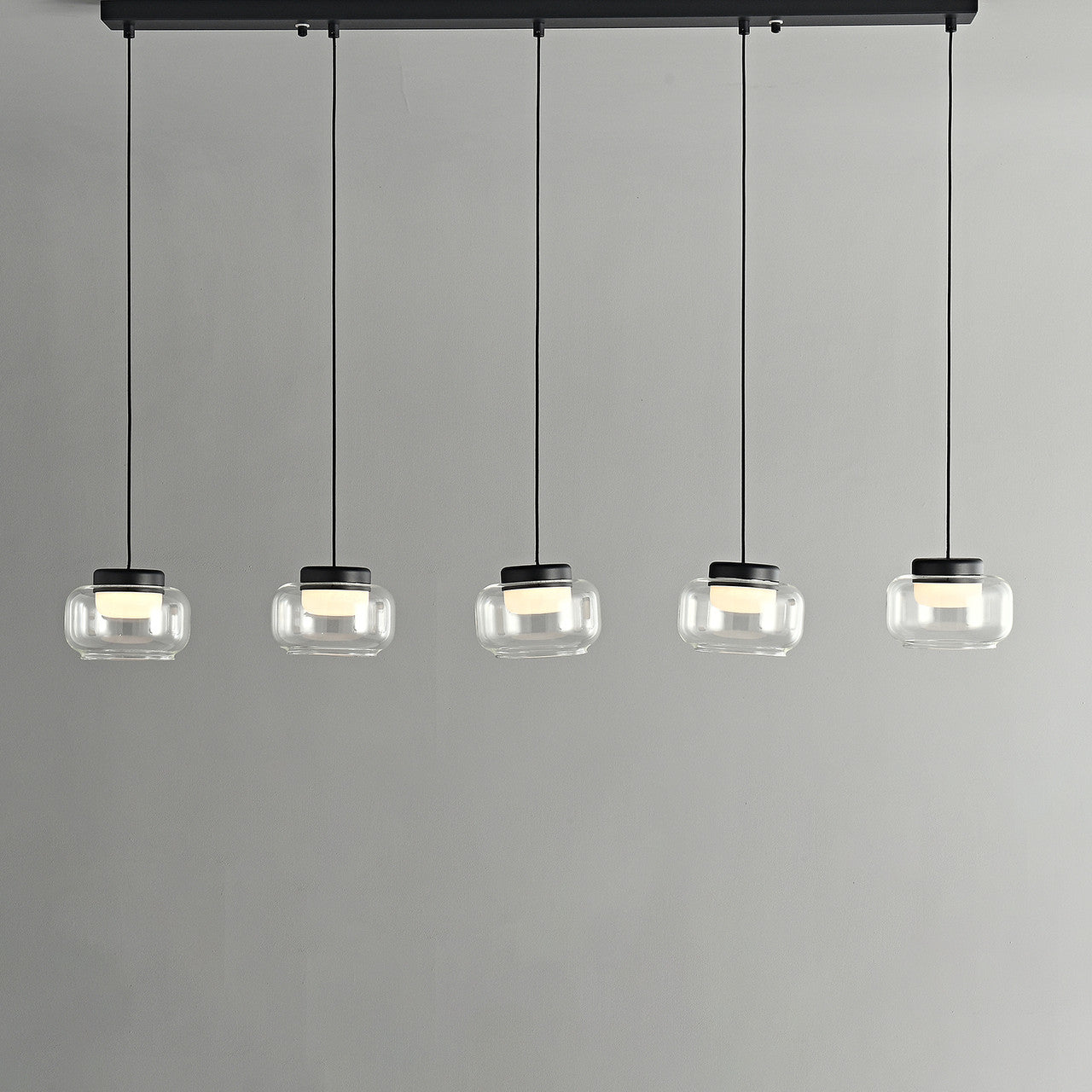 Ava Alabaster Linear Pendant 5 Lights