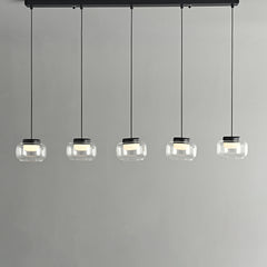 Ava Alabaster Linear Pendant 5 Lights