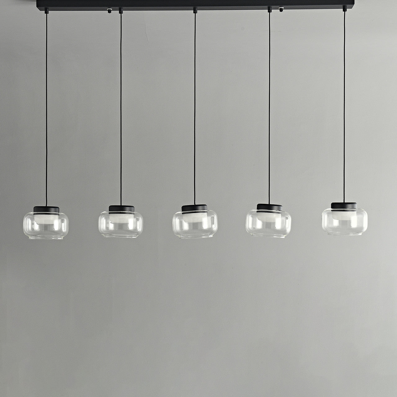 Ava Alabaster Linear Pendant 5 Lights