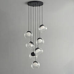 Ava Alabaster Glass Cluster 7 Lights