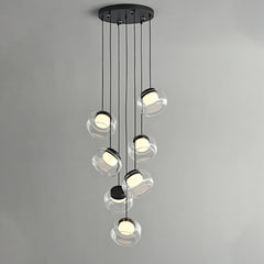Ava Alabaster Glass Cluster 7 Lights