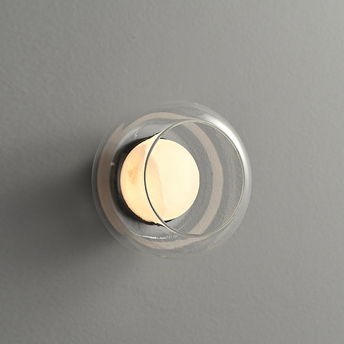 Ava Layered Alabaster Glass Sconce