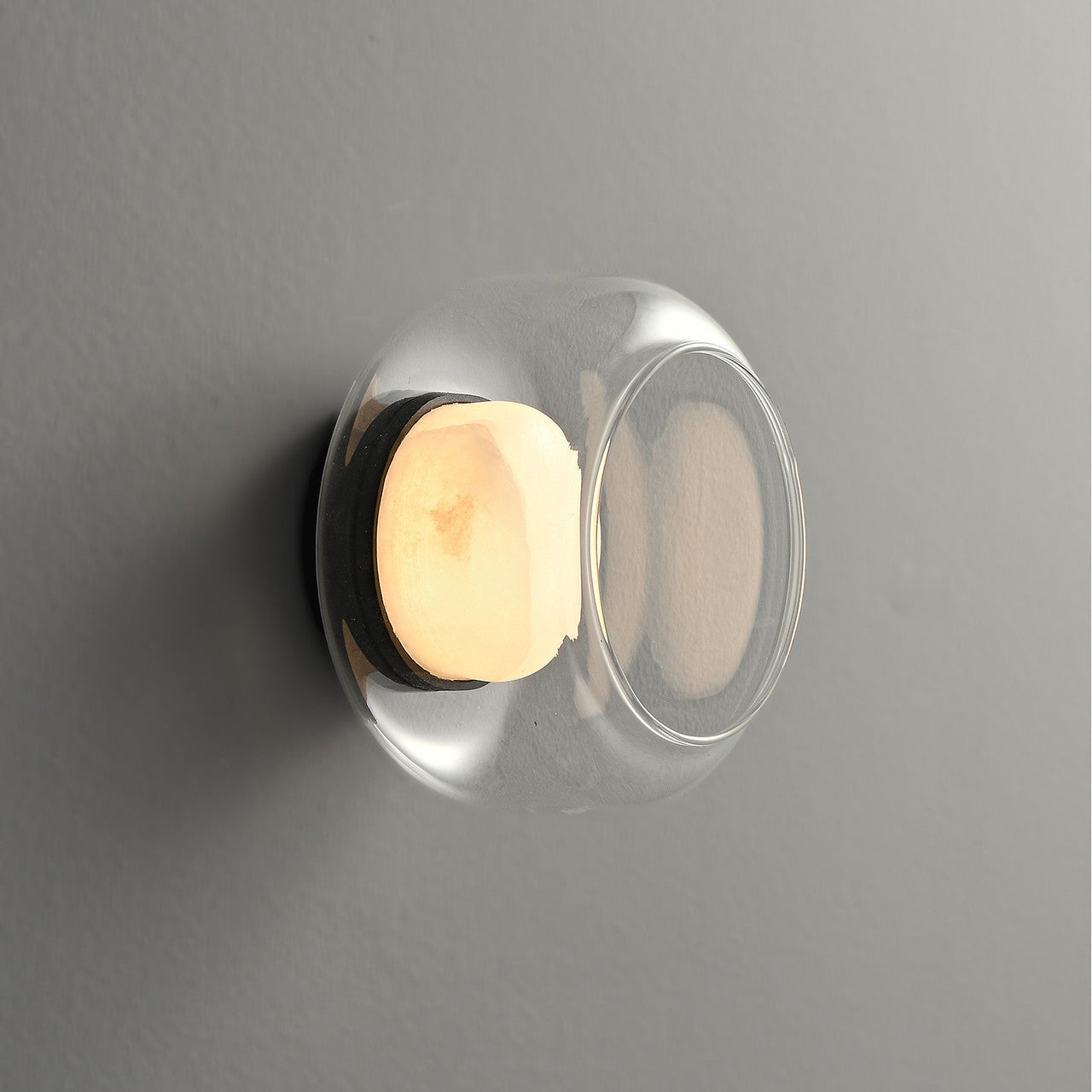 Ava Layered Alabaster Glass Sconce