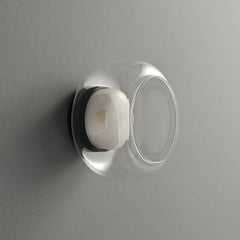 Ava Layered Alabaster Glass Sconce