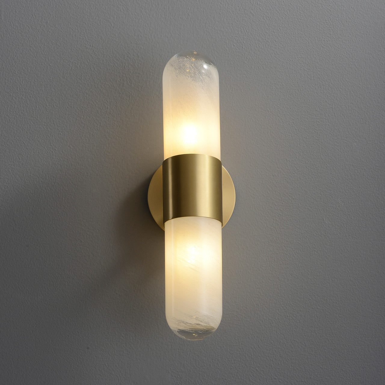 Frosted Tube Wall Sconce