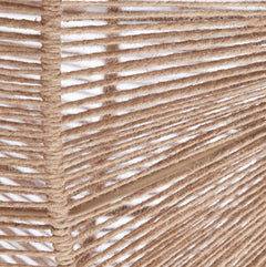 close up on woven natural coloured texture of jute-looking wall light