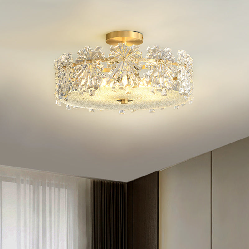 Glam Sparkle Flush Mount