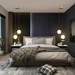 Single Globe Glass Pendant Light – Modern Nordic Style