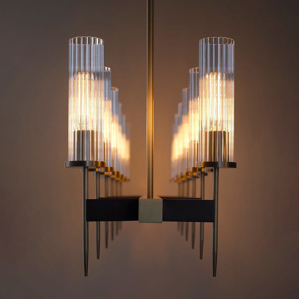 Aicken 10 Lights Chandelier Brass
