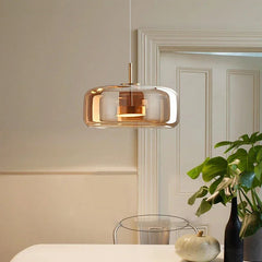 Hand-Blown Glass Pendant Light – Modern Nordic Style