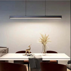 Thala Modern Linear Metal LED Pendant Light Black/Brown - Neutralighting