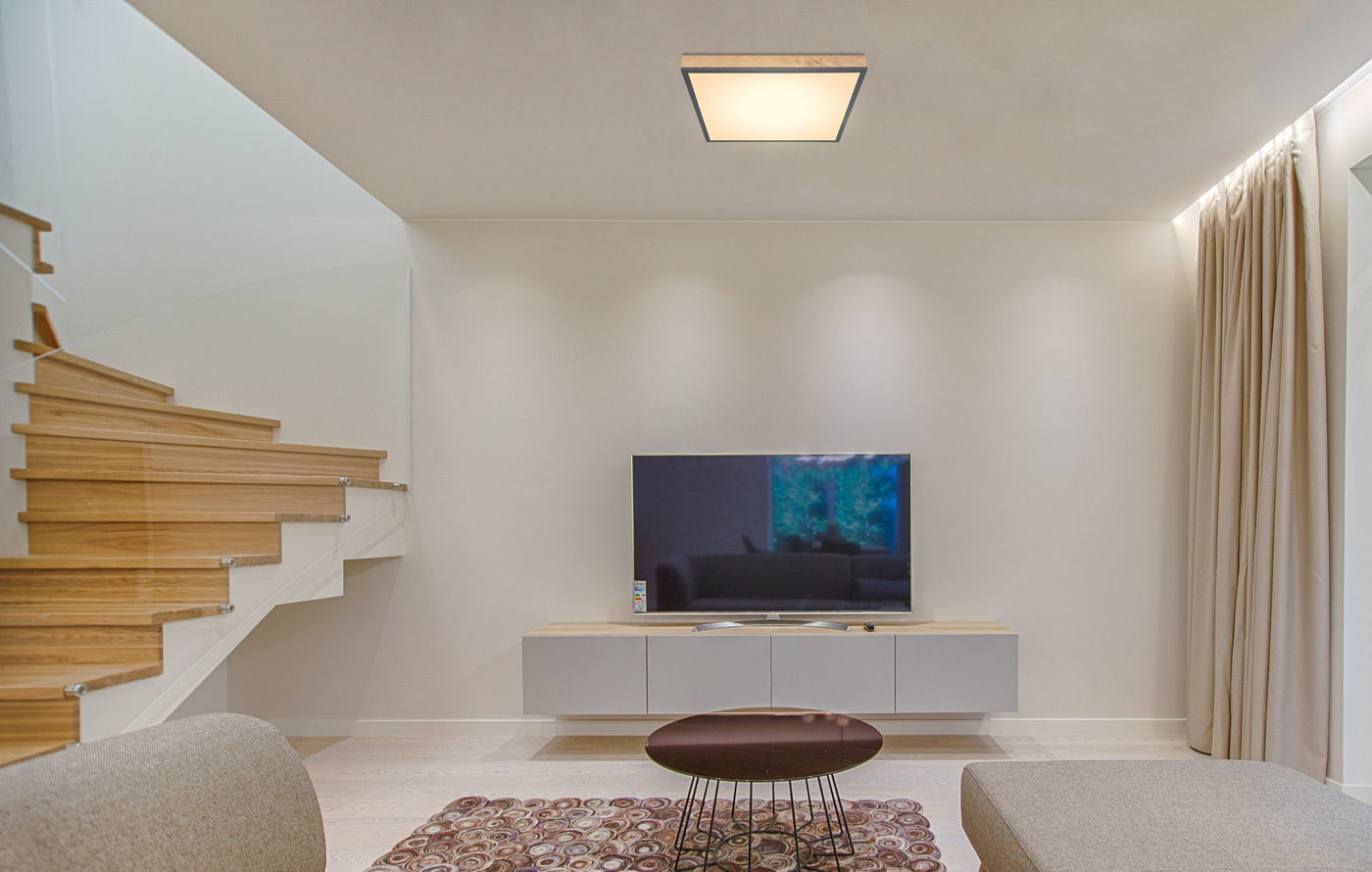 Globo Doro Wood LED Ceiling Light 416080WD2-CCT