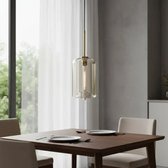 Nordic Glass Pendant Light – Modern Industrial Style